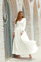 Numbersea Bridesmaid Dress Chiffon Formal Party Dress Evening Dress 28016-numbersea
