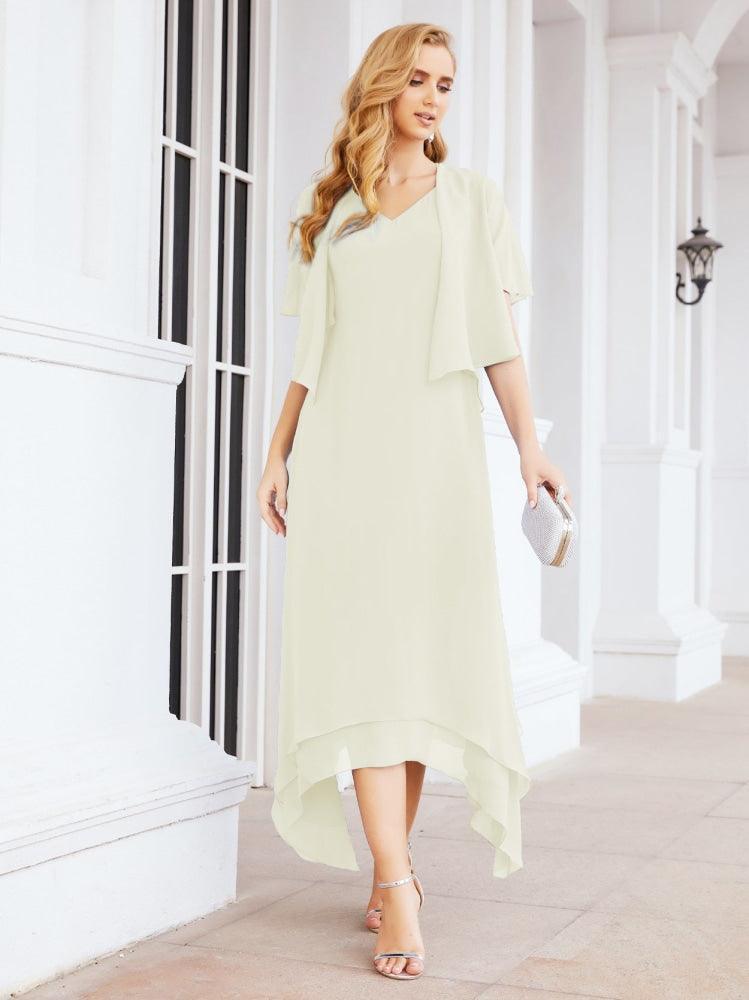 Numbersea Two-Piece A-line Mother of The Bride Dress Formal Party Gown Dress 28073 - numbersea