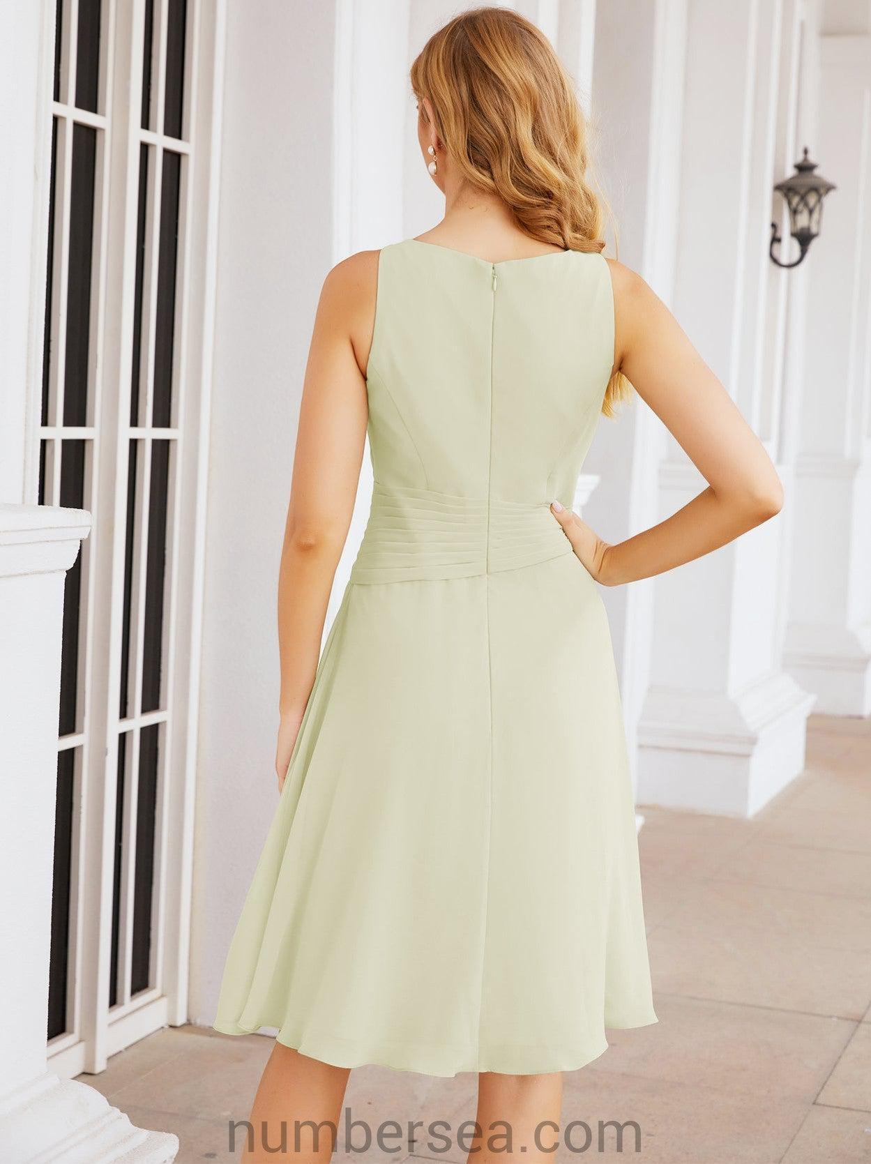 Numbersea Chiffon Mother Of The Bride Dresses Prom Dress For Wedding Guest Casual Pleated 28065