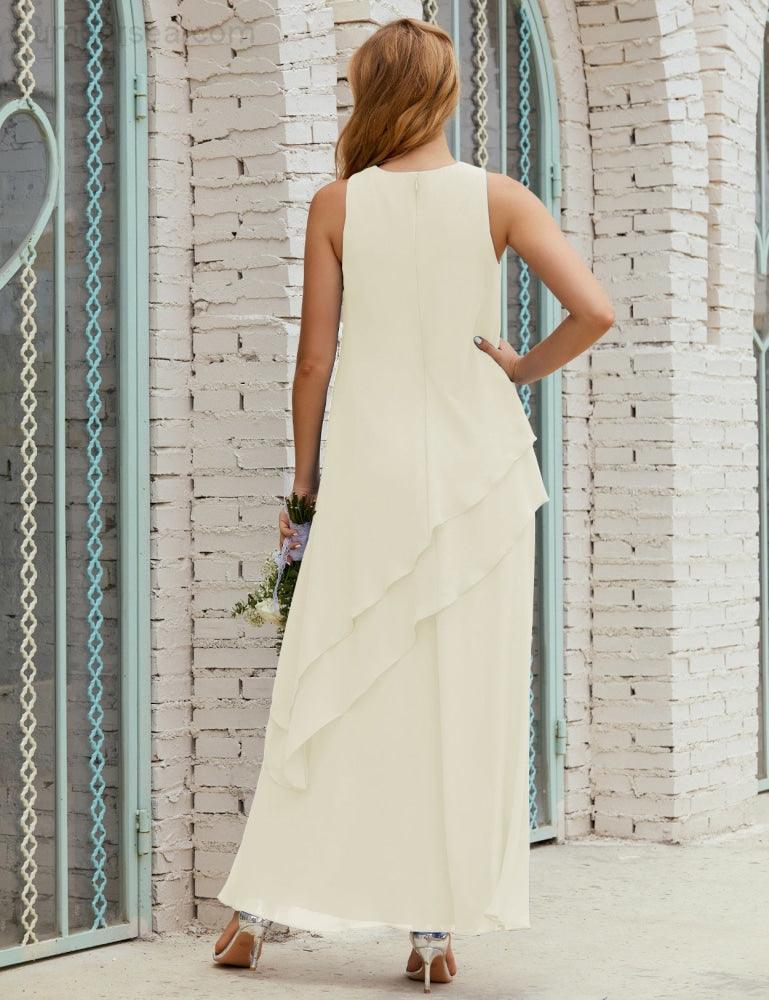 Chiffon Long Plus Size Mother Of Bride Dresses Formal Bridesmaid Prom Gown 28019