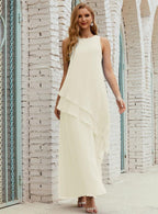 Chiffon Long Plus Size Mother Of Bride Dresses Formal Bridesmaid Prom Gown 28019