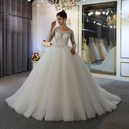 NB3762 vestidos de novias lace dress elegant new wedding dress beautiful real work same as on photo - numbersea