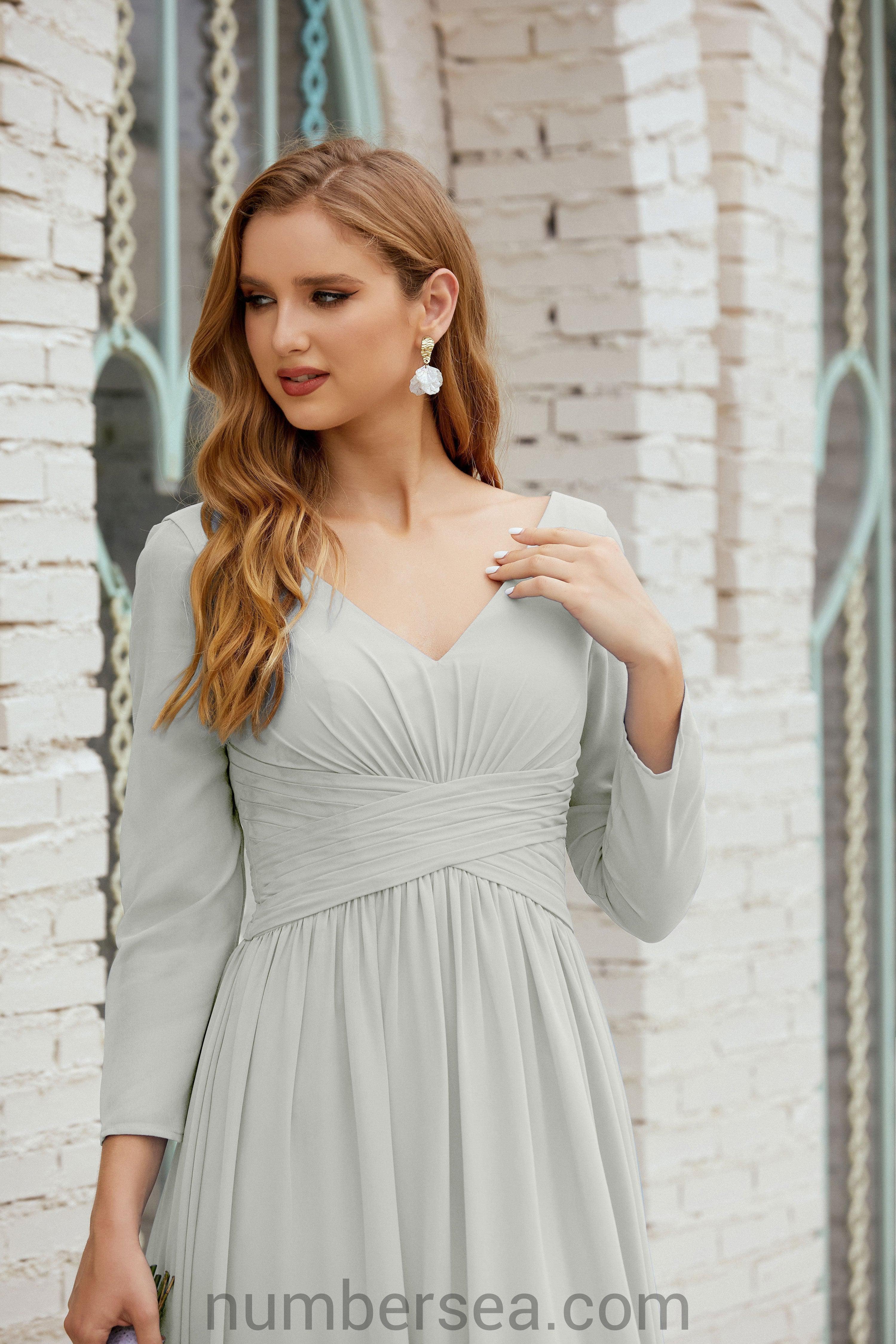 Numbersea Bridesmaid Dress Chiffon Formal Party Dress Evening Dress 28016-numbersea