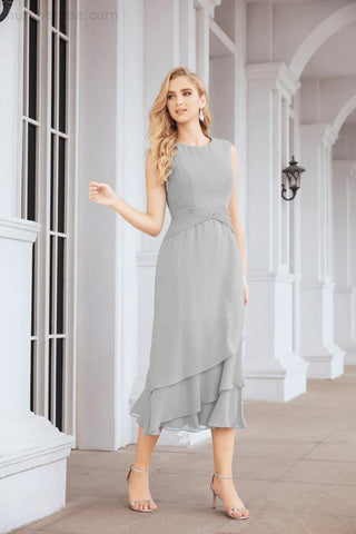 Two-Piece A-Line Mother Of The Bride Dress Formal Party Gown 28072