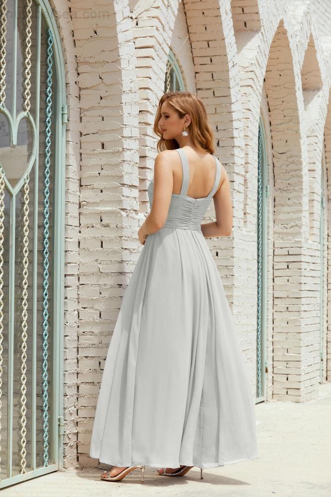 Halter Bridesmaid Dresses Formal Cocktail Prom Gown 28015-numbersea