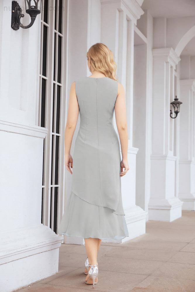 Two-Piece A-Line Mother Of The Bride Dress Formal Party Gown 28072