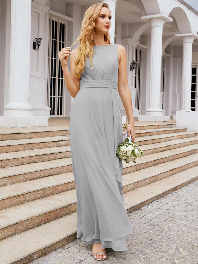 Numbersea Bridesmaid Dresses for Wedding Ruffles Long Formal Prom Gowns 28039-numbersea