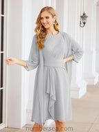 Numbersea Chiffon Mother Of The Bride Dresses Prom Dress For Wedding Guest Casual Pleated 28065