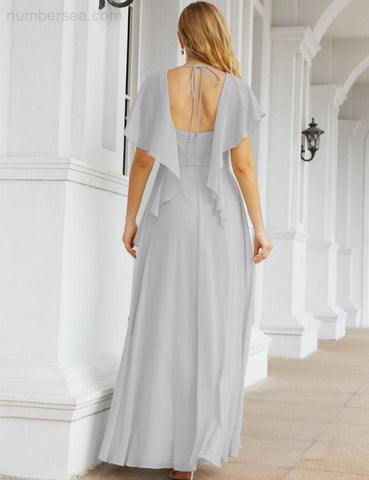 Numbersea Bridesmaid Dresses Backless Formal Prom Gowns for Evening Party Mother of The Bride Dress 28040-numbersea