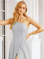 Numbersea Women's One Shoulder Formal Prom Gowns for Mother of The Bride Side Slit Bridesmaid Dresses 28052-numbersea