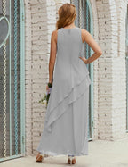 Chiffon Long Plus Size Mother Of Bride Dresses Formal Bridesmaid Prom Gown 28019