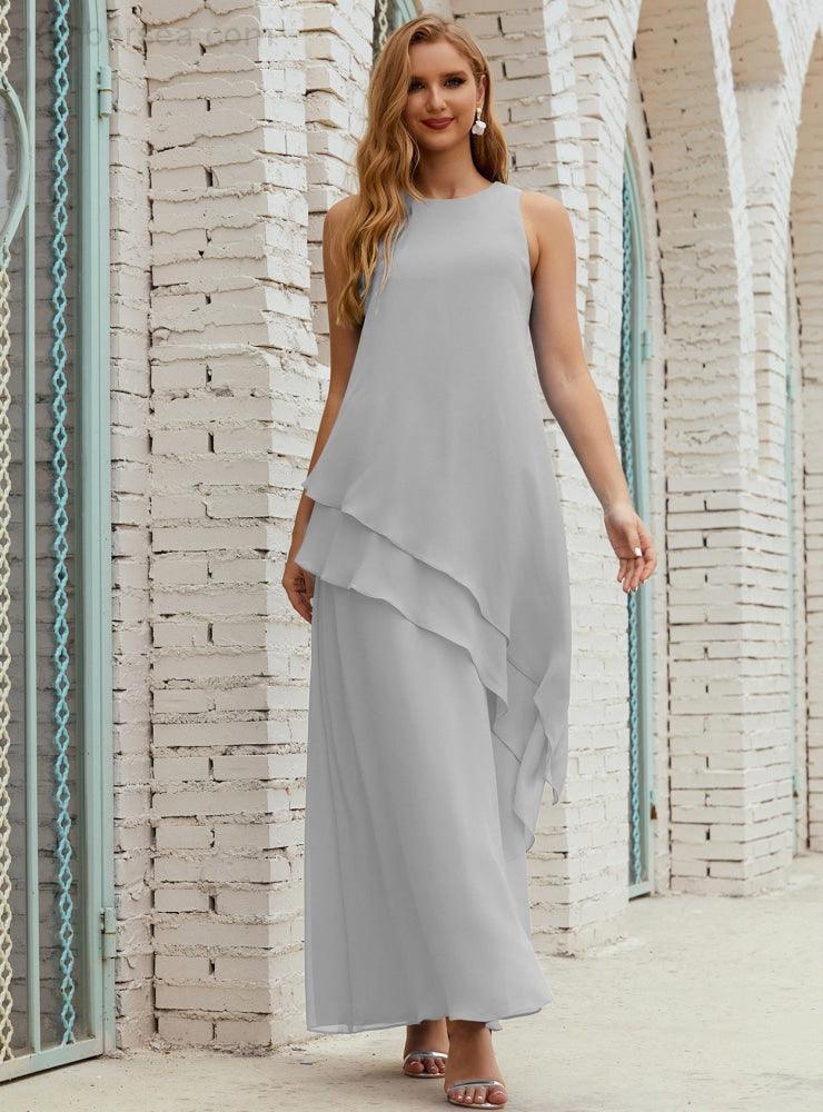 Chiffon Long Plus Size Mother Of Bride Dresses Formal Bridesmaid Prom Gown 28019