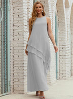 Chiffon Long Plus Size Mother Of Bride Dresses Formal Bridesmaid Prom Gown 28019