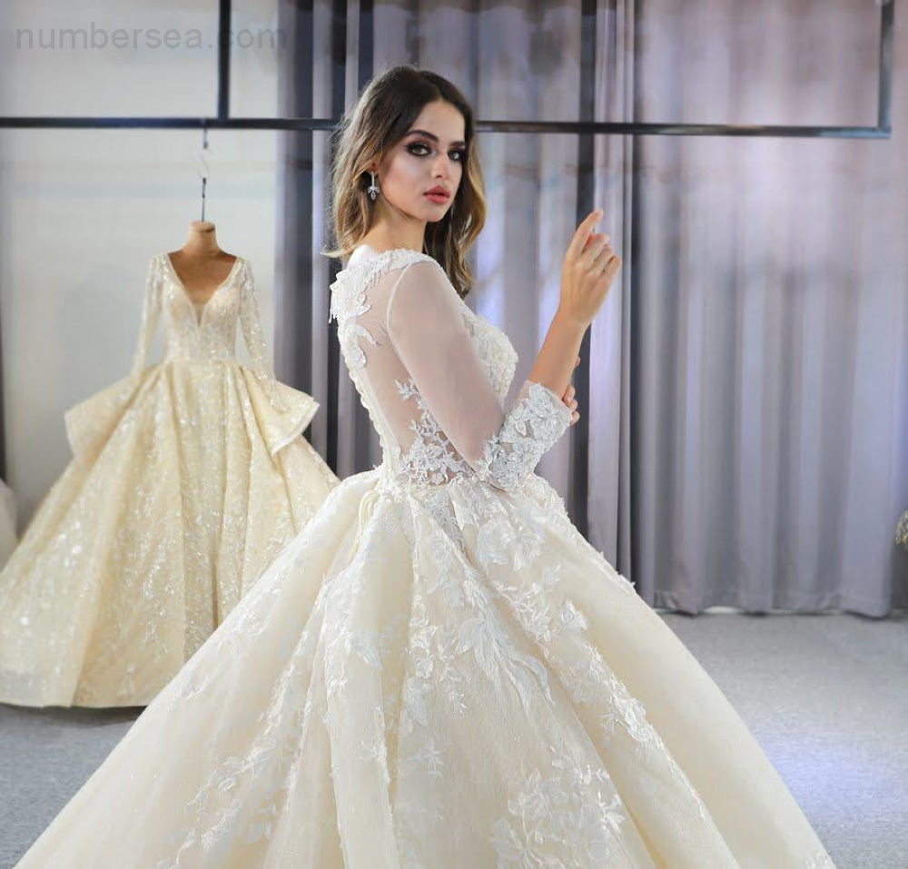 NB3753 wedding gowns 2020 new model designer wedding dress - numbersea