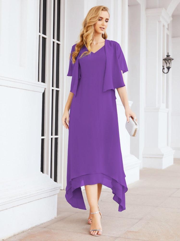 Numbersea Two-Piece A-line Mother of The Bride Dress Formal Party Gown Dress 28073 - numbersea