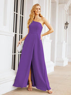 Numbersea Women's One Shoulder Formal Prom Gowns for Mother of The Bride Side Slit Bridesmaid Dresses 28052-numbersea