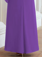 Numbersea Formal Party Gown Dress Long Chiffon Mother Of The Bride Dresses With Ruffle Cape 28026