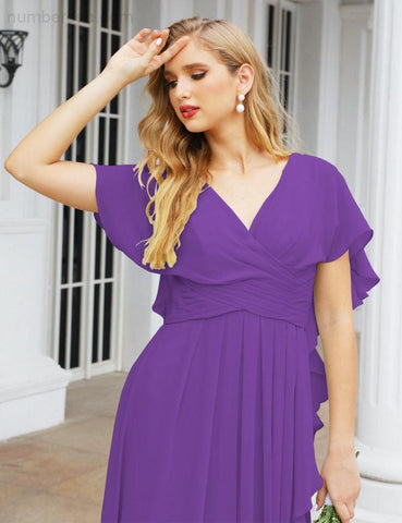 Numbersea Bridesmaid Dresses Backless Formal Prom Gowns for Evening Party Mother of The Bride Dress 28040-numbersea