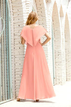 Numbersea Mother Of The Bride Dresses Plus Size V-Neck Floor Length Formal Prom Dress For Wedding