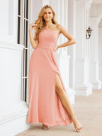 Numbersea One Shoulder Bridesmaid Dresses Long Formal Prom Gowns 28048-numbersea