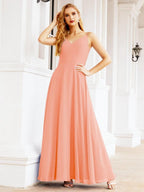 Numbersea Spaghetti Strap Bridesmaid Dresses V Neck Butterfly Back Fromal Evening Party Prom Gown 28036-numbersea