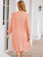 Numbersea Chiffon Mother Of The Bride Dresses Prom Dress For Wedding Guest Casual Pleated 28065