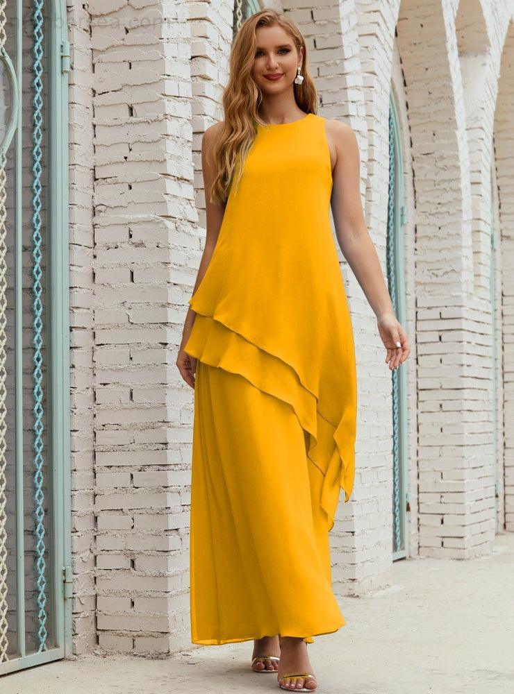 Chiffon Long Plus Size Mother Of Bride Dresses Formal Bridesmaid Prom Gown 28019