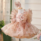Organza Geburtstagsparty Baby Mädchen Kleid 