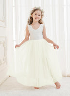 Enchanted Tulle Lace Flower Girl Dress