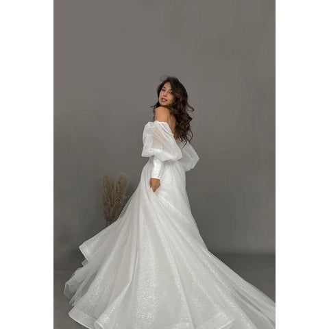 Sweetheart Spaghetti Straps Lace Beaded Tulle A-Line Long Prom Dress