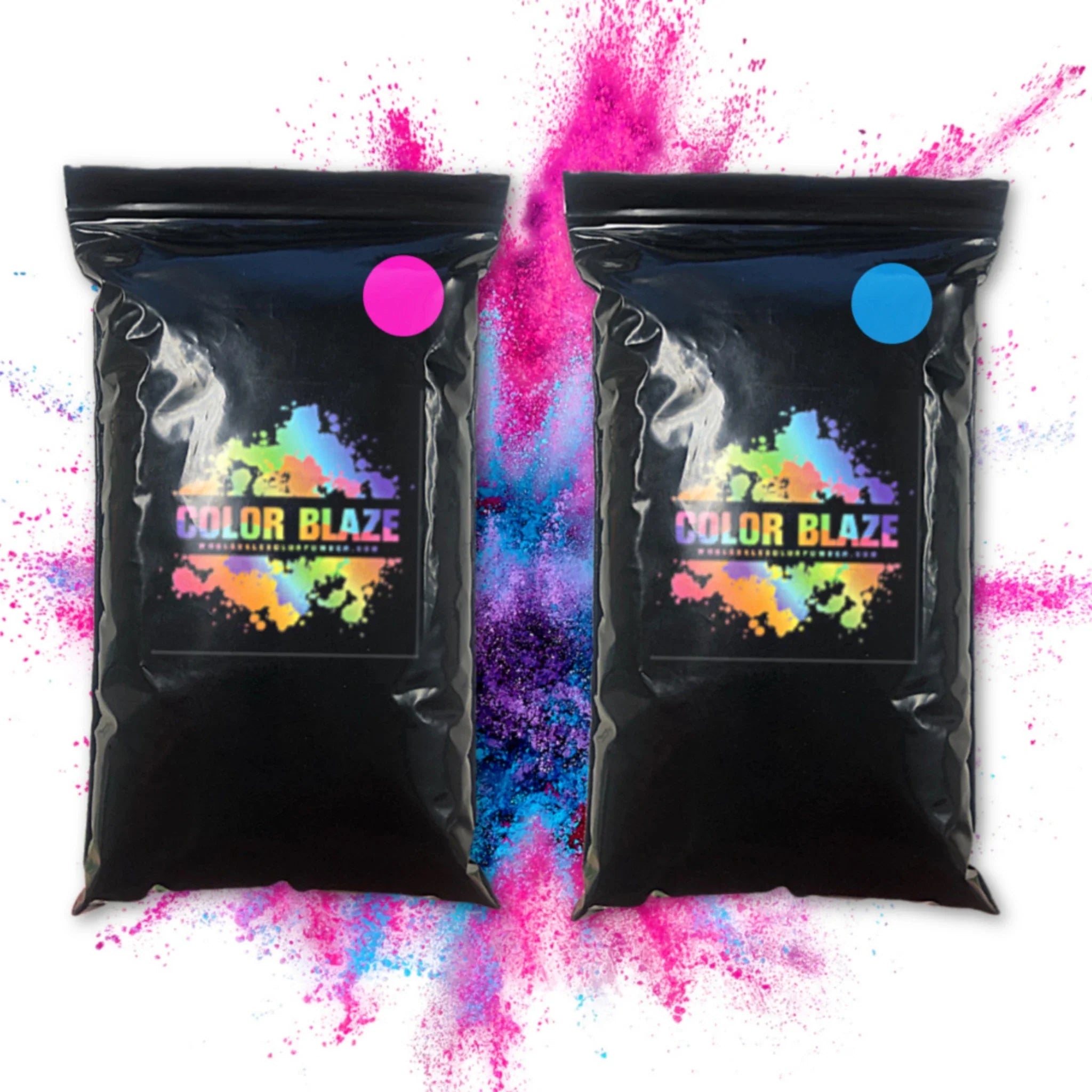 2lb Blackout Gender Reveal Color Powder (2 - 1lb Bags)