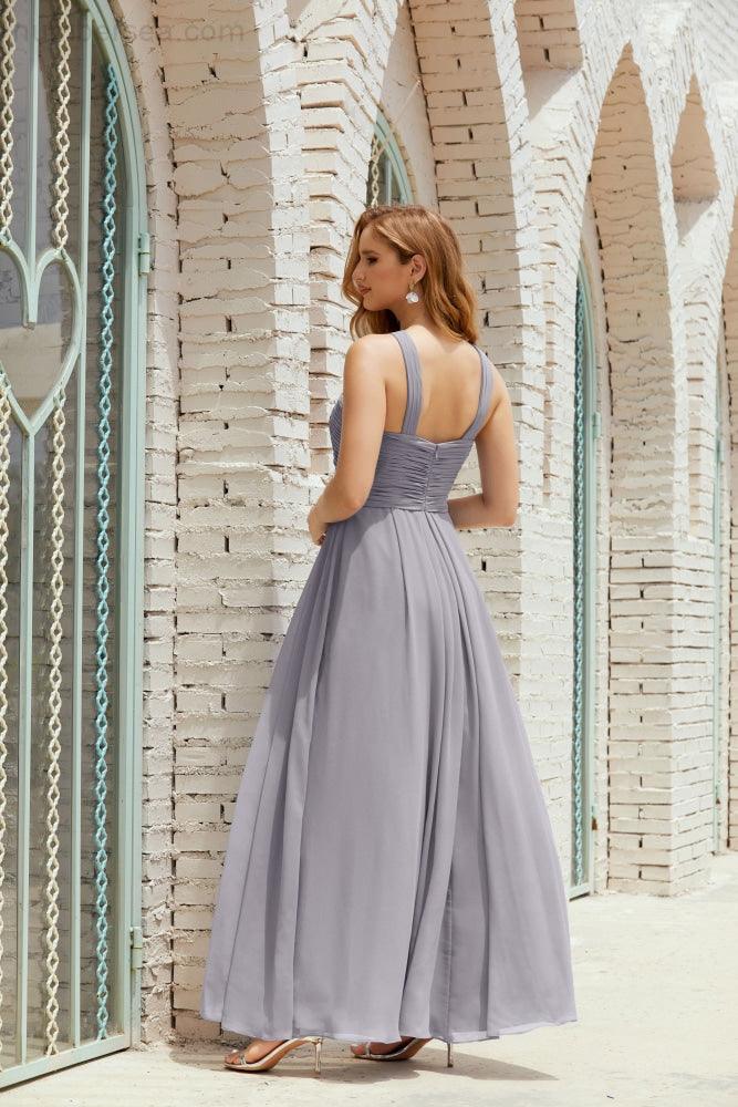 Halter Bridesmaid Dresses Formal Cocktail Prom Gown 28015-numbersea