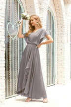 Numbersea Mother Of The Bride Dresses Plus Size V-Neck Floor Length Formal Prom Dress For Wedding
