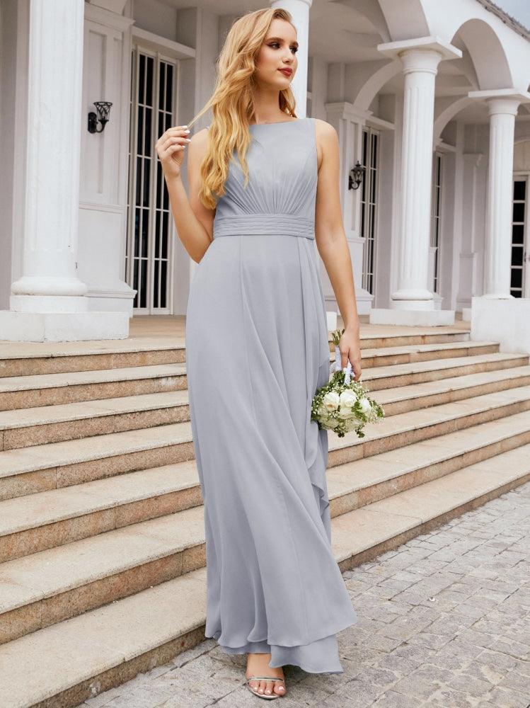 Numbersea Bridesmaid Dresses for Wedding Ruffles Long Formal Prom Gowns 28039-numbersea