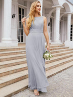 Numbersea Bridesmaid Dresses for Wedding Ruffles Long Formal Prom Gowns 28039-numbersea