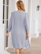 Numbersea Chiffon Mother Of The Bride Dresses Prom Dress For Wedding Guest Casual Pleated 28065