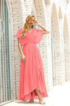 Numbersea Mother Of The Bride Dresses Plus Size V-Neck Floor Length Formal Prom Dress For Wedding