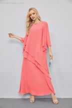 Mother of Bride Dresses with Open Front Lightweight Cardigan Formal Prom Gown 28081-numbersea