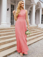 Numbersea Bridesmaid Dresses for Wedding Ruffles Long Formal Prom Gowns 28039-numbersea