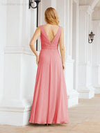 Numbersea Bridesmaid Dresses for Wedding Ruffles Long Formal Prom Gowns 28039-numbersea