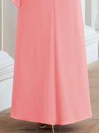 Numbersea Formal Party Gown Dress Long Chiffon Mother Of The Bride Dresses With Ruffle Cape 28026