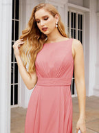 Numbersea Bridesmaid Dresses for Wedding Ruffles Long Formal Prom Gowns 28039-numbersea