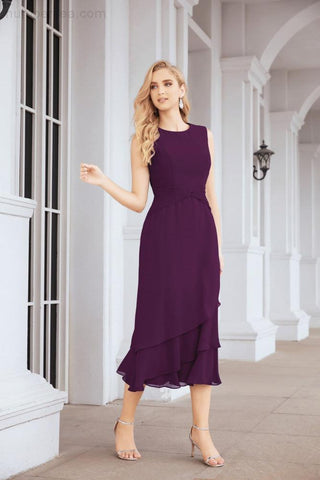 Two-Piece A-Line Mother Of The Bride Dress Formal Party Gown 28072