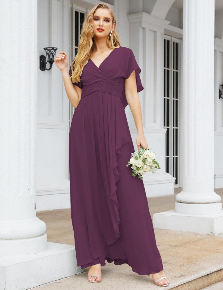 Numbersea Bridesmaid Dresses Backless Formal Prom Gowns for Evening Party Mother of The Bride Dress 28040-numbersea