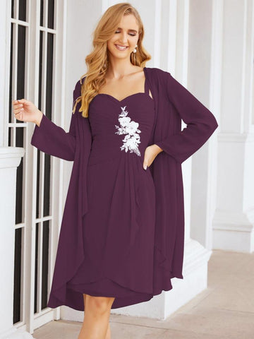 Robes de mariée Numbersea pour la mère de la mariée avec appliques en dentelle pour les invités du mariage 28066 