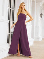 Numbersea Women's One Shoulder Formal Prom Gowns for Mother of The Bride Side Slit Bridesmaid Dresses 28052-numbersea