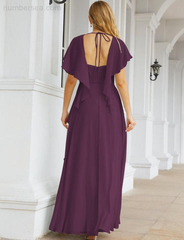 Numbersea Bridesmaid Dresses Backless Formal Prom Gowns for Evening Party Mother of The Bride Dress 28040-numbersea