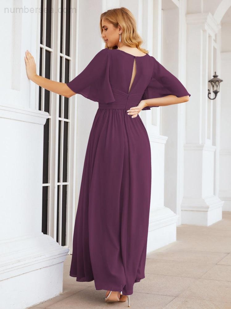 Numbersea Bridesmaid Dresses for Women Wedding Long Party Prom Dress 28068-numbersea