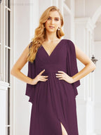 Numbersea Bridesmaid Dresses with Split for Wedding Party Flutter Sleeves 28045-numbersea