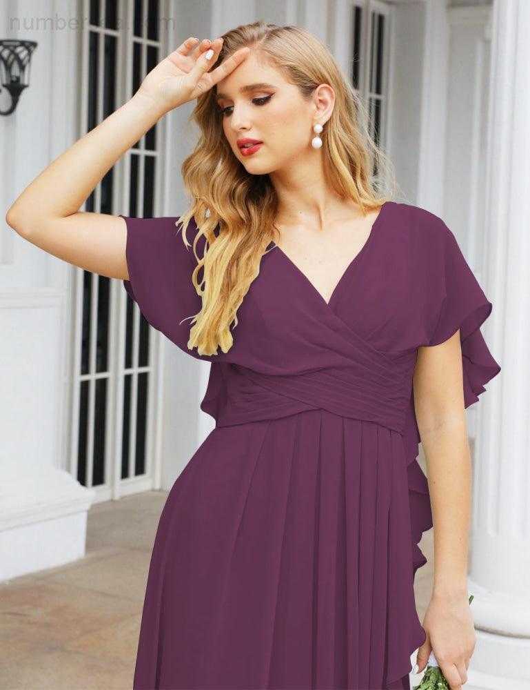 Numbersea Bridesmaid Dresses Backless Formal Prom Gowns for Evening Party Mother of The Bride Dress 28040-numbersea